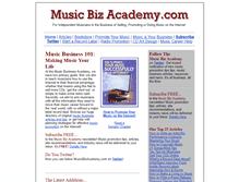 Tablet Screenshot of musicbizacademy.com